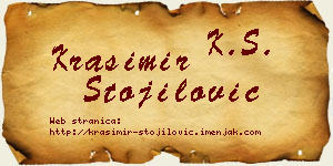 Krasimir Stojilović vizit kartica